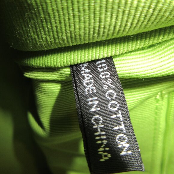 PUTU BY J MACLEAR PINK WHITE FLORAL & GREEN STAPS & LINING BAG~ - Picture 11 of 12